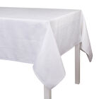 Tablecloth Bosphore Blanc White 69"x69" 50% cotton- 50 % linen, , hi-res image number 1