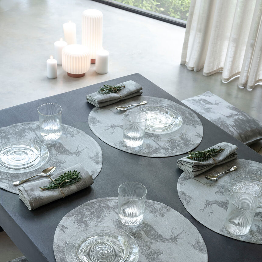 Set de table Souveraine  Argent &Oslash;38 100% lin, , hi-res