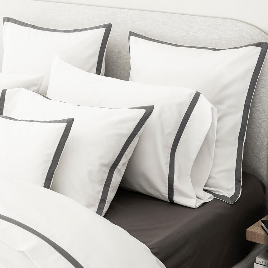 Taie d&eacute;corative  Apparat Fusain 66X66 100% coton, , hi-res image number 1