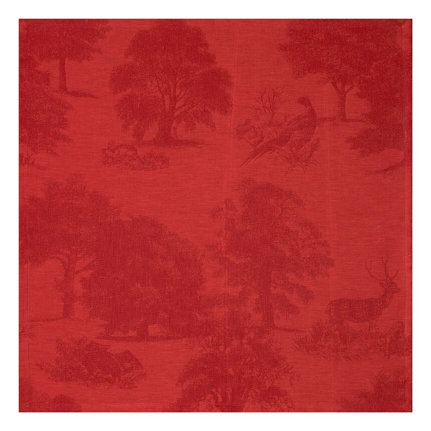 Napkin Souveraine  Red 23"x23" 100% linen, , hi-res image number 0