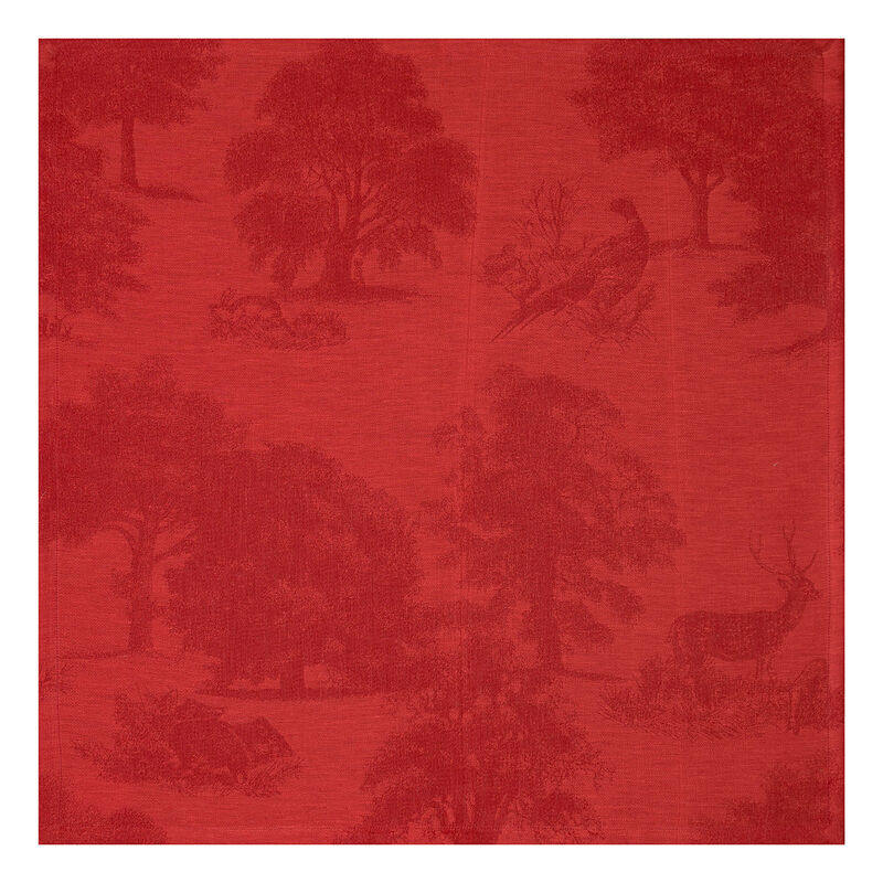Napkin Souveraine Red 23"x23" 100% linen, , hi-res image number 0