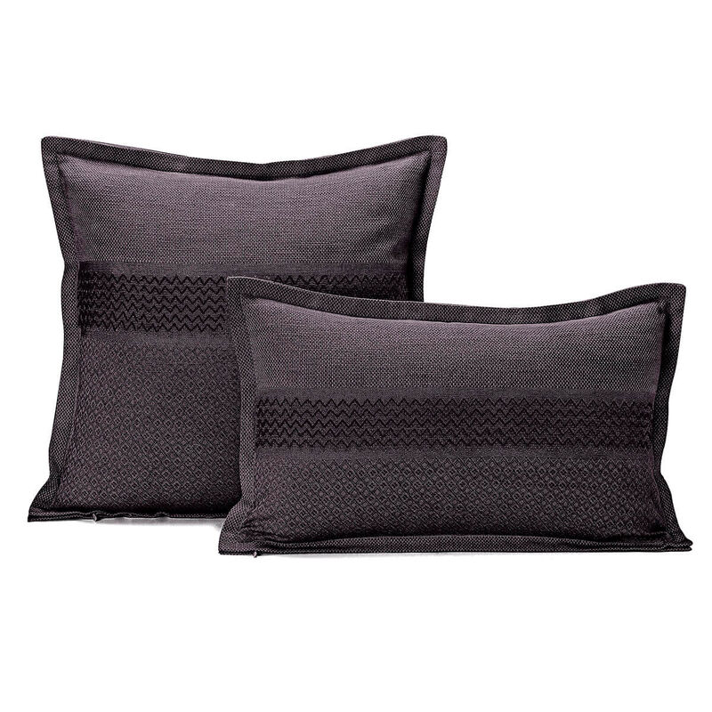 Cushion cover Slow Life Carbon 20"x12" 89% cotton / 11% linen, , hi-res image number 0