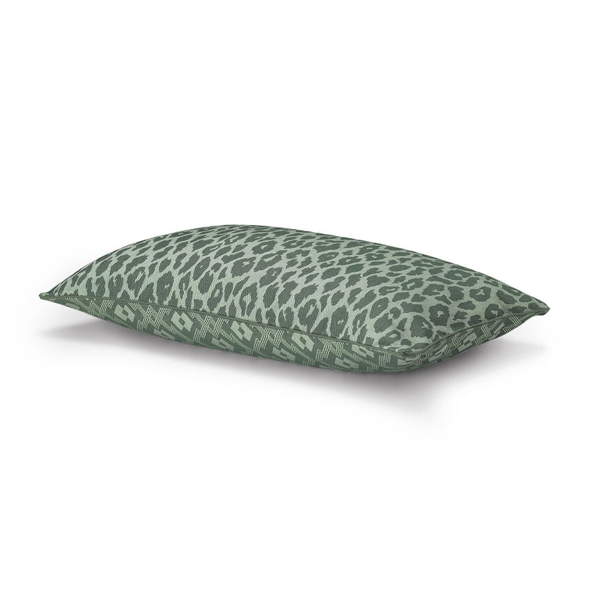 Cushion cover Nature Sauvage Green 20"x20" 100% cotton, , hi-res image number 0