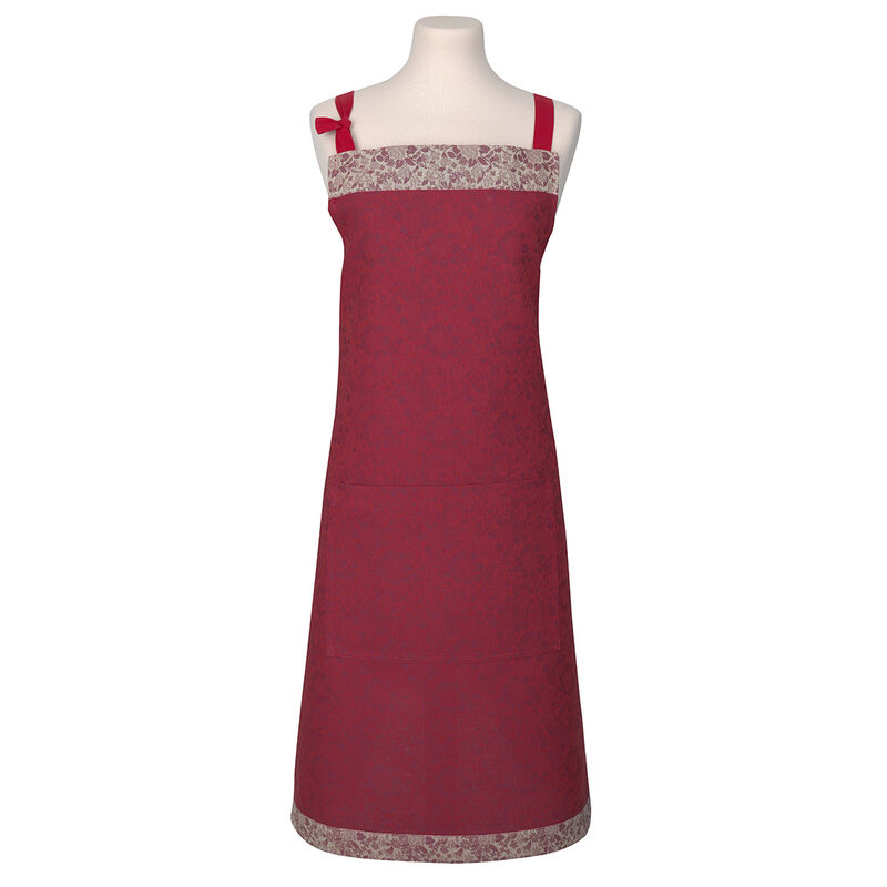 Apron Dans les bois Red 90x96 100% cotton, , hi-res