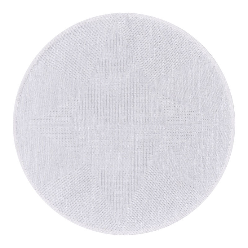 Placemat Club Etoile White Ø16 89% cotton / 11% linen, , hi-res image number 0