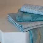 Guest towel Lula Blue Ice 12"x20" 100% linen, , hi-res image number 2