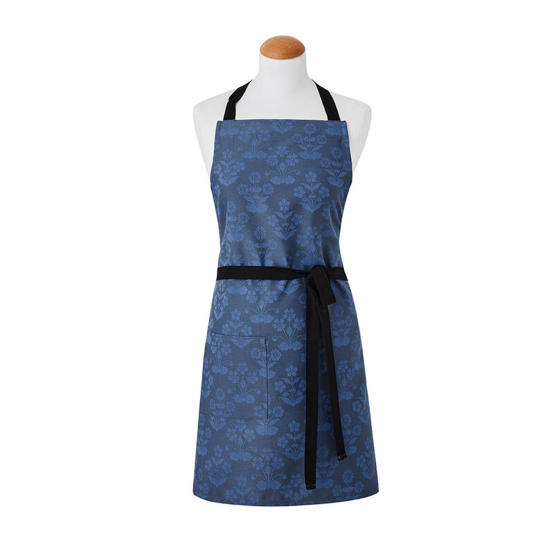 Apron Lulu Blue 30"x36" 100% cotton, , hi-res