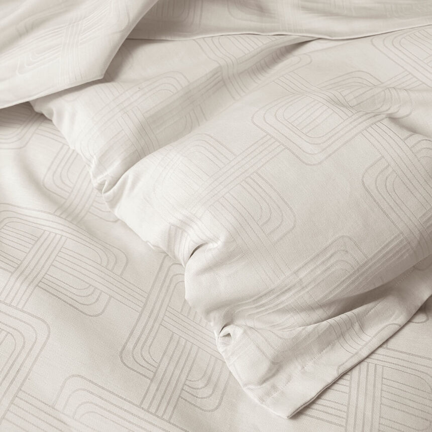 Duvet cover H&ocirc;tel particulier Grey 224X234 50% cotton - 50 % linen, , hi-res image number 4
