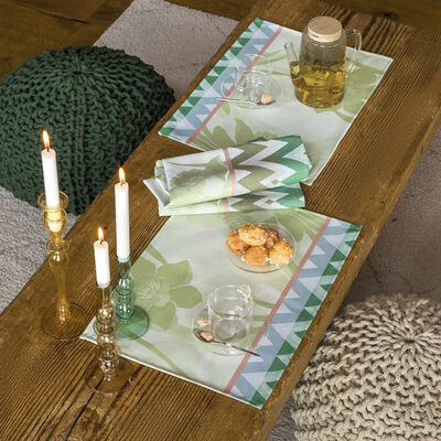 Box Set 2 Napkins La Vie en Vosges Green 58x58 100% cotton