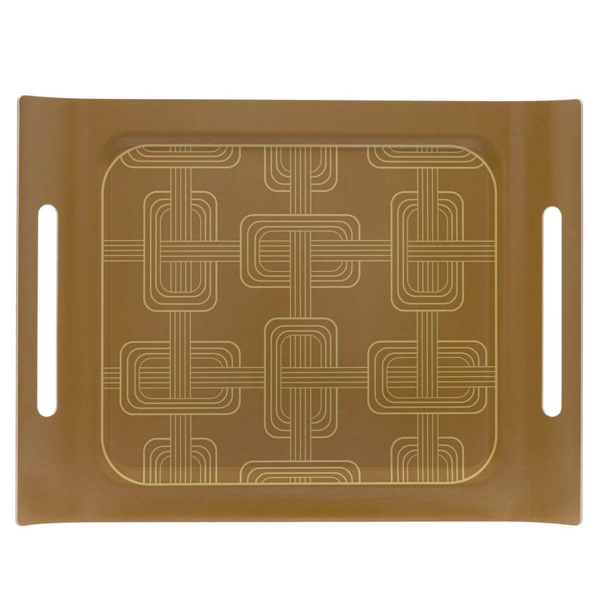 Tray H&ocirc;tel particulier Brown 23"x17" 100% Wood, , hi-res image number 1