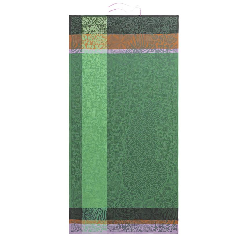 Beach towel Carioca Green 100x200 100% cotton, , hi-res image number 1