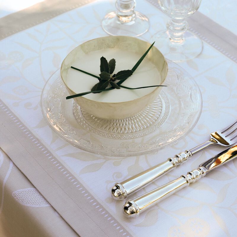 Placemat Venezia Ivoire Ivory 54x38 100% cotton, , hi-res image number 0