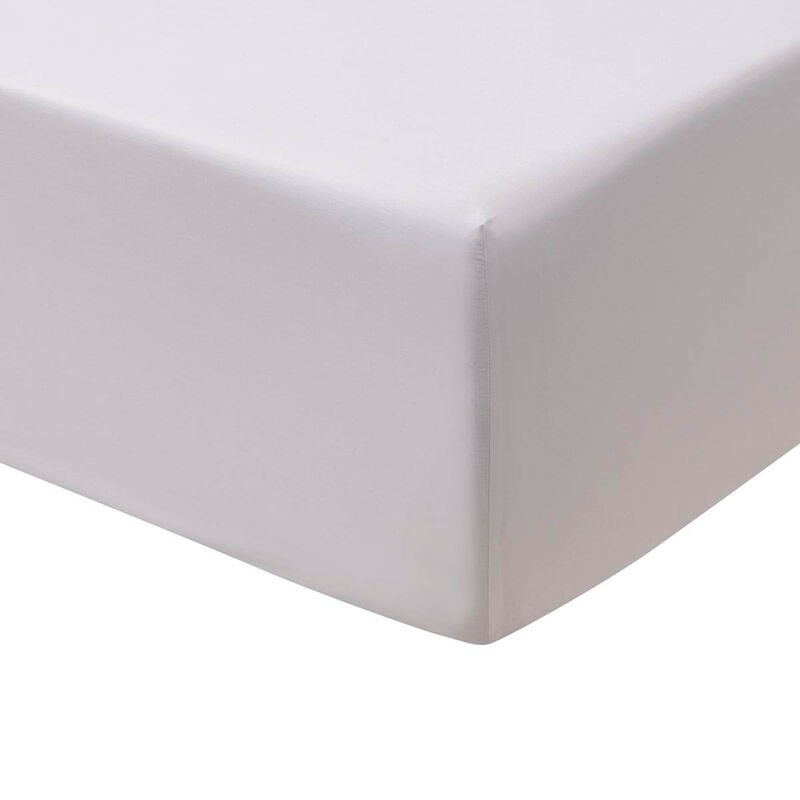 Fitted sheets Feuilles en scène White 152X203X43 100% cotton, , hi-res