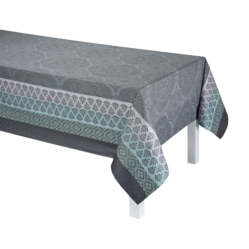 Coated tablecloth Bastide Grey &Oslash;69" 100% cotton, , hi-res image number 1