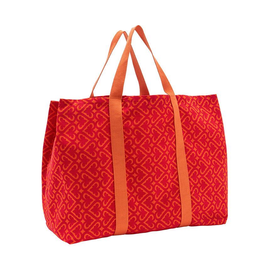 Beach bag Mono&iuml; Red 76x54 100% cotton, , hi-res image number 1