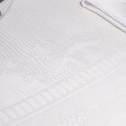 Tablecloth Évasion Céleste White 69"x69" 100% linen, , hi-res image number 1
