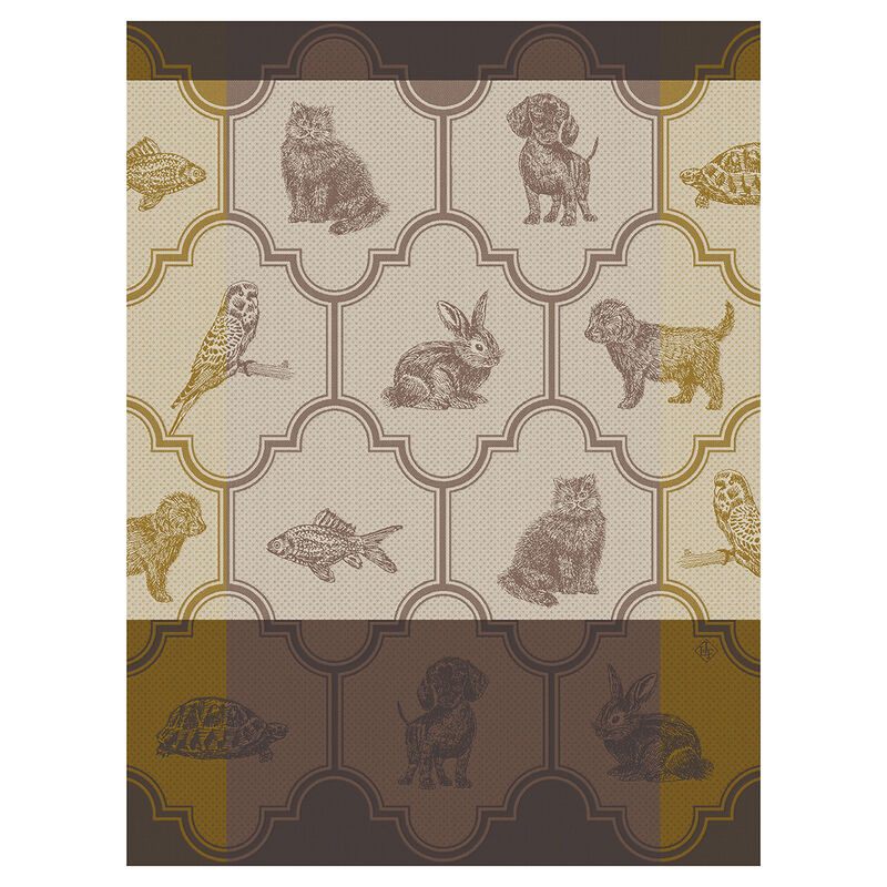 Tea towel Nos Acolytes Brown 60x80 100% cotton, , hi-res image number 0