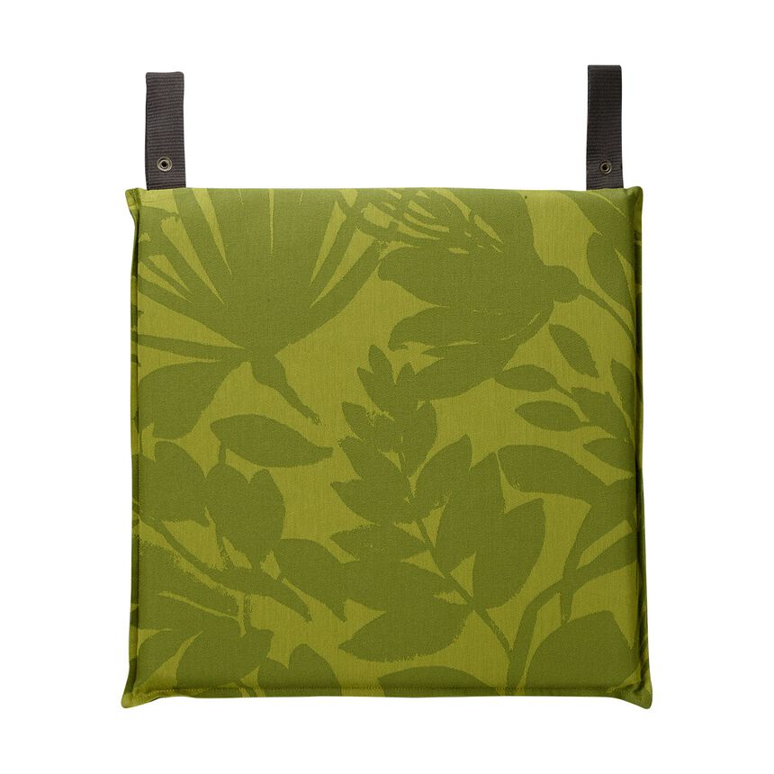 Chair cushion Bahia Green 16"x16" Acrylic, , hi-res image number 1