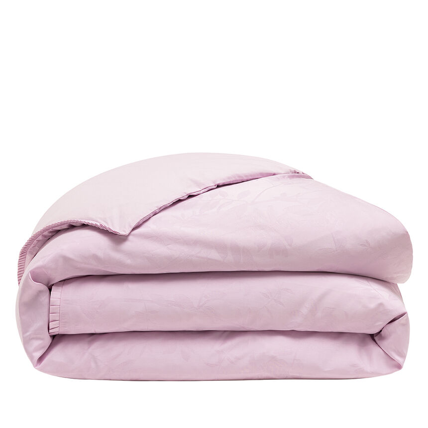 Duvet cover Pois de senteur Pink 102"x94" 100% cotton, , hi-res image number 1