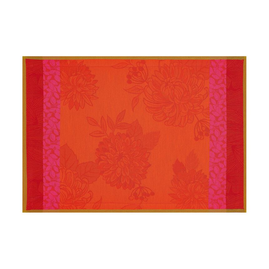 Placemat Parfums de bagatelle Nasturtium 54x38 100% cotton, , hi-res image number 0