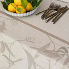 Tablecloth Volière Beige 69"x69" 100% linen, , hi-res image number 1