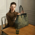 Shoulder bag Paysage Green  100% cotton, acrylic coating. Garnish: Cattle leather, , hi-res image number 5