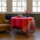 Coated tablecloth Cottage Pink 175x175 100% cotton, , hi-res image number 0