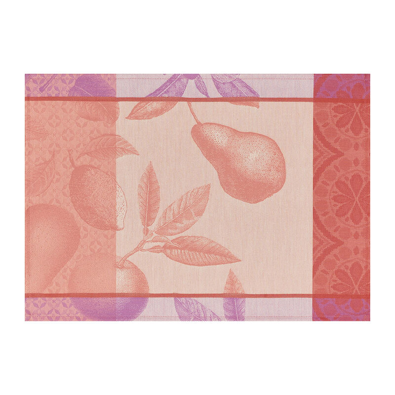 Coated placemat Arrière-pays Coated Pink 20"x14" 100% cotton, , hi-res image number 0