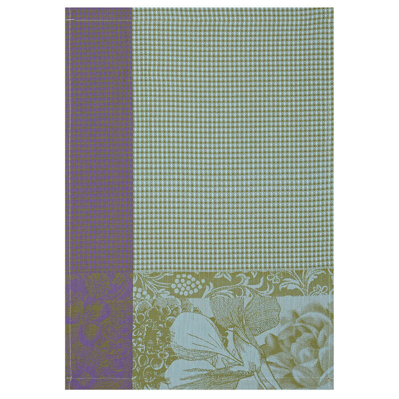 Hand towel Fleurs à croquer Chlorophyll 21"x15" 100% cotton, , hi-res image number 0