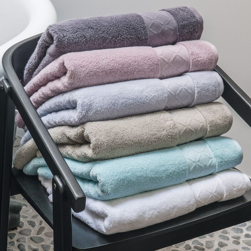 Guest towel Caresse Cloud grey 12"x20" 100% cotton, , hi-res image number 3