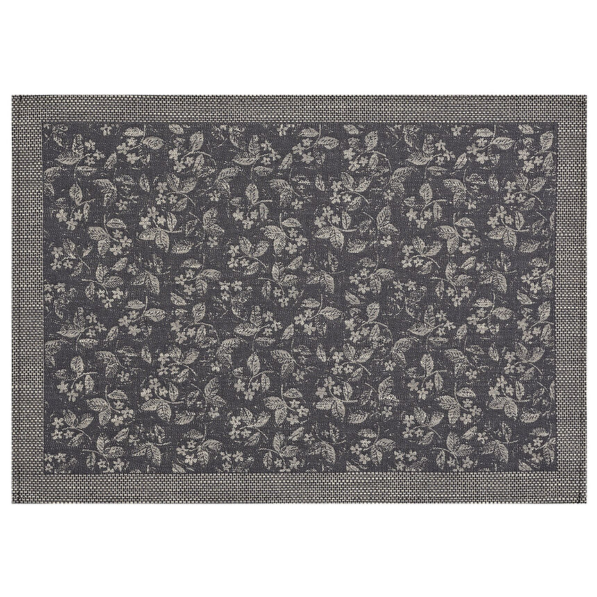 Coated placemat Slow Life Mini Carbon 20"x14" 89% cotton / 11% linen, , hi-res image number 1