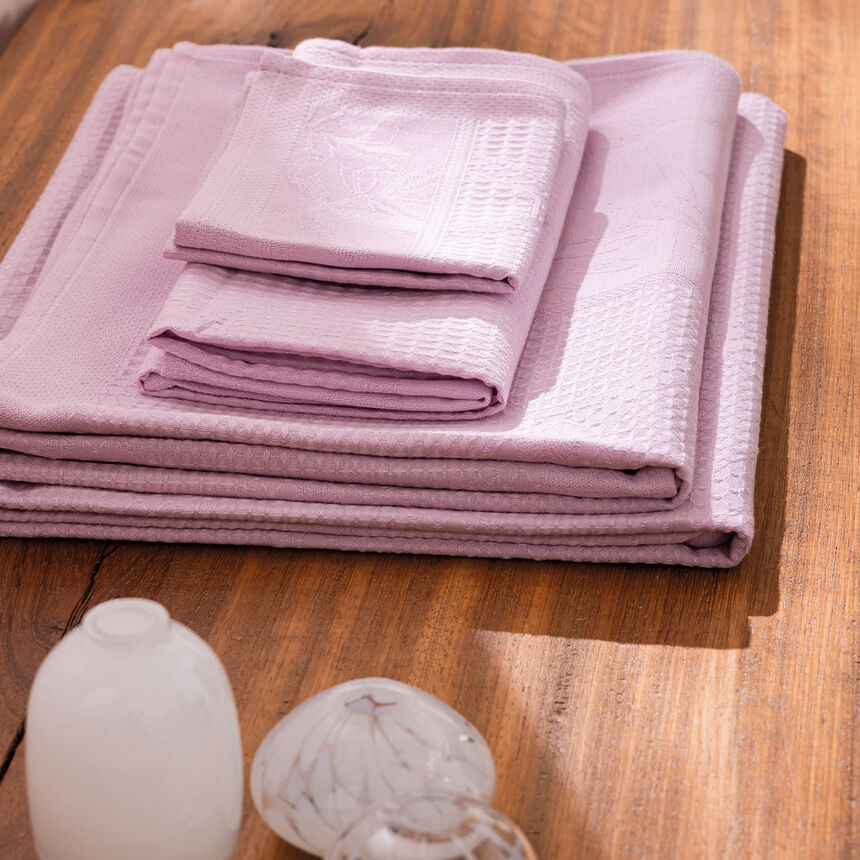 Guest towel Pois de senteur Pink 12"x20" 100% cotton, , hi-res image number 0