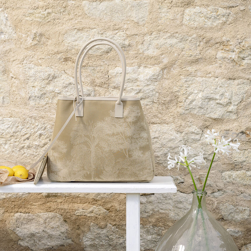 Shoulder bag Paysage Brown  100% cotton, acrylic coating. Garnish: Cattle leather, , hi-res image number 0