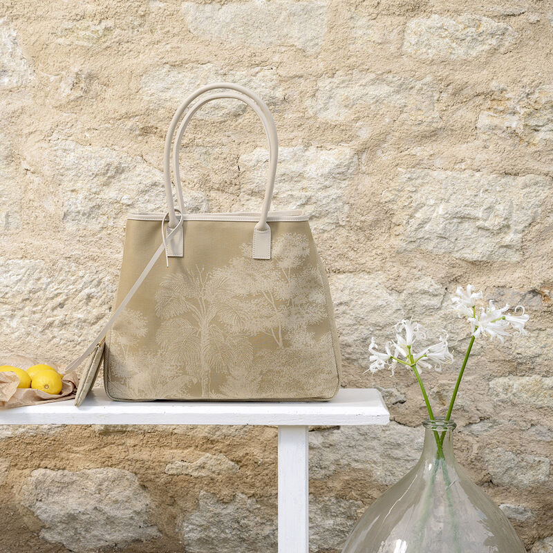 Shoulder bag Paysage Brown  100% cotton, acrylic coating. Garnish: Cattle leather, , hi-res image number 0