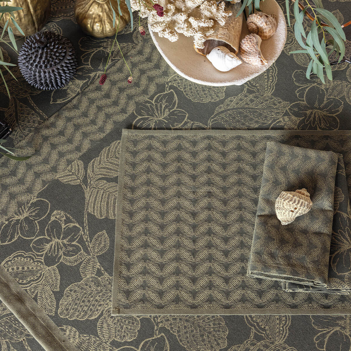 New Washable Fabric Placemats Made in France | Le Jacquard Français