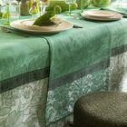 Runner Escapade Tropicale Green 20"x59" 100% linen, , hi-res image number 0