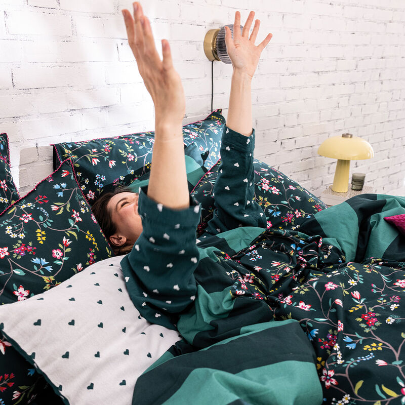 Pillowcase Vagabonde Green 16"x31" 100% cotton, , hi-res image number 5