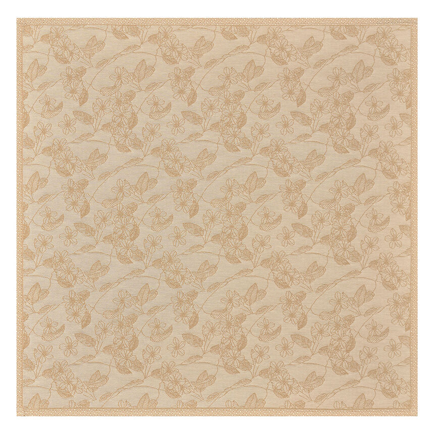 Napkin Essentiel Gravure Beige 23"x23" 100% cotton, , hi-res image number 1