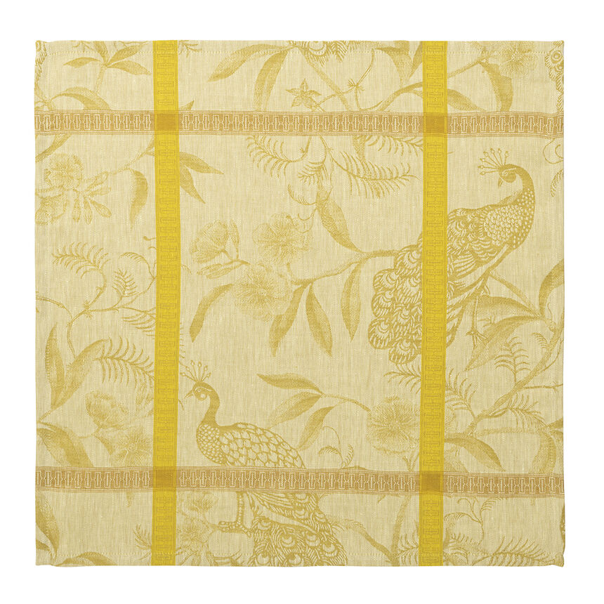 Napkin &Agrave; l'orangerie Yellow 22"x22" 100% linen, , hi-res image number 1