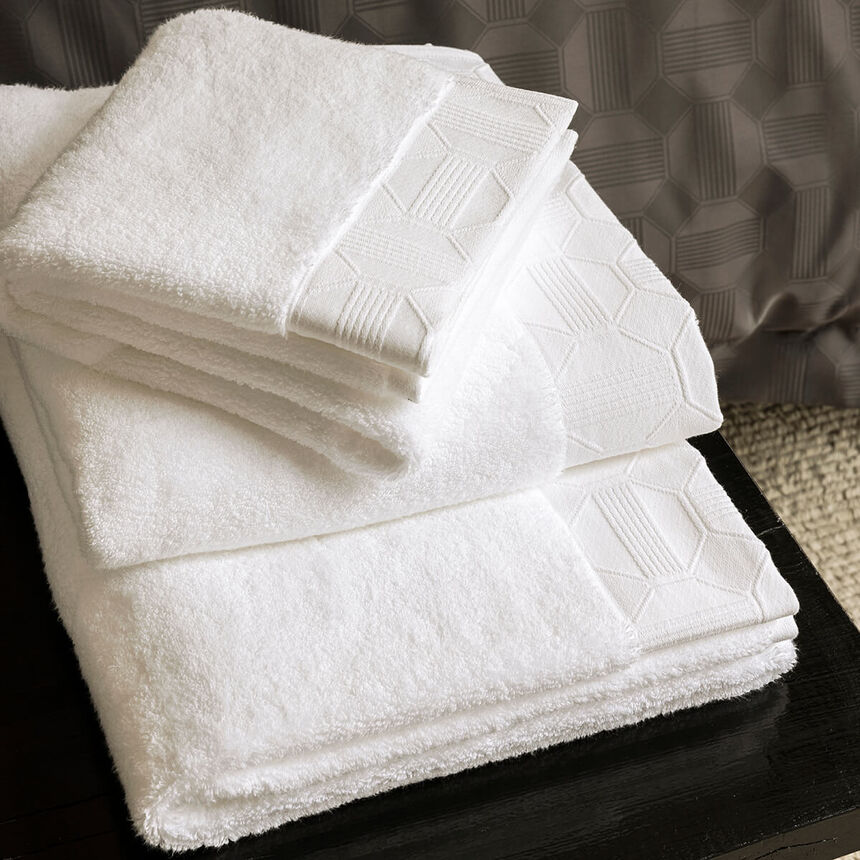 Hand towel Palacio White 20"x39" 100% cotton, , hi-res image number 0