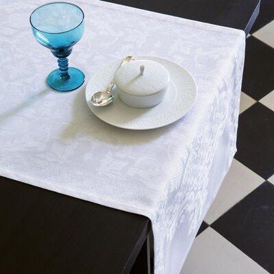 Runner Azulejos White 55x150 100% cotton