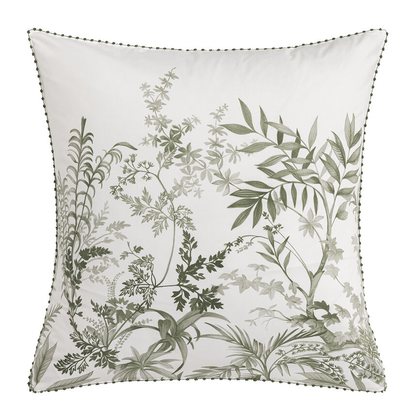 Shams Jardin d'Eden Green 21"X26"Standard 100% cotton, , hi-res image number 3