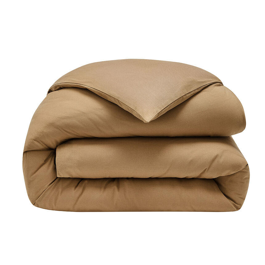 Duvet cover Eclat Beige 102"x94" 100% cotton, , hi-res image number 2