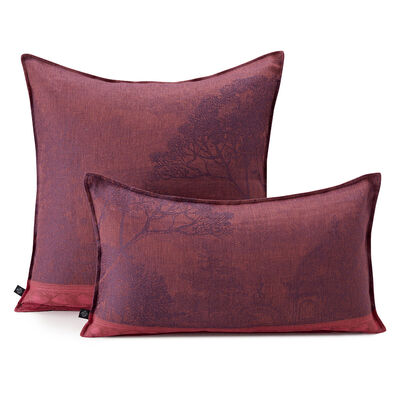 Cushion cover Symphonie Baroque Maroon 19"x11" 100% linen