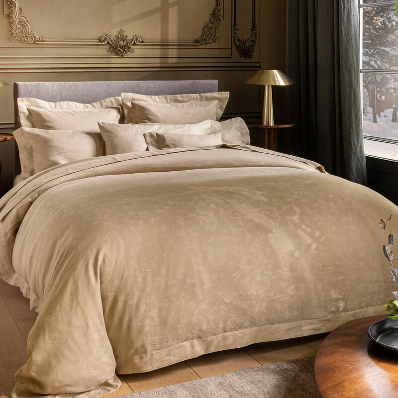 Housse de couette  Arabesque Sepia 224X234 50% coton - 50% lin, , hi-res image number 2