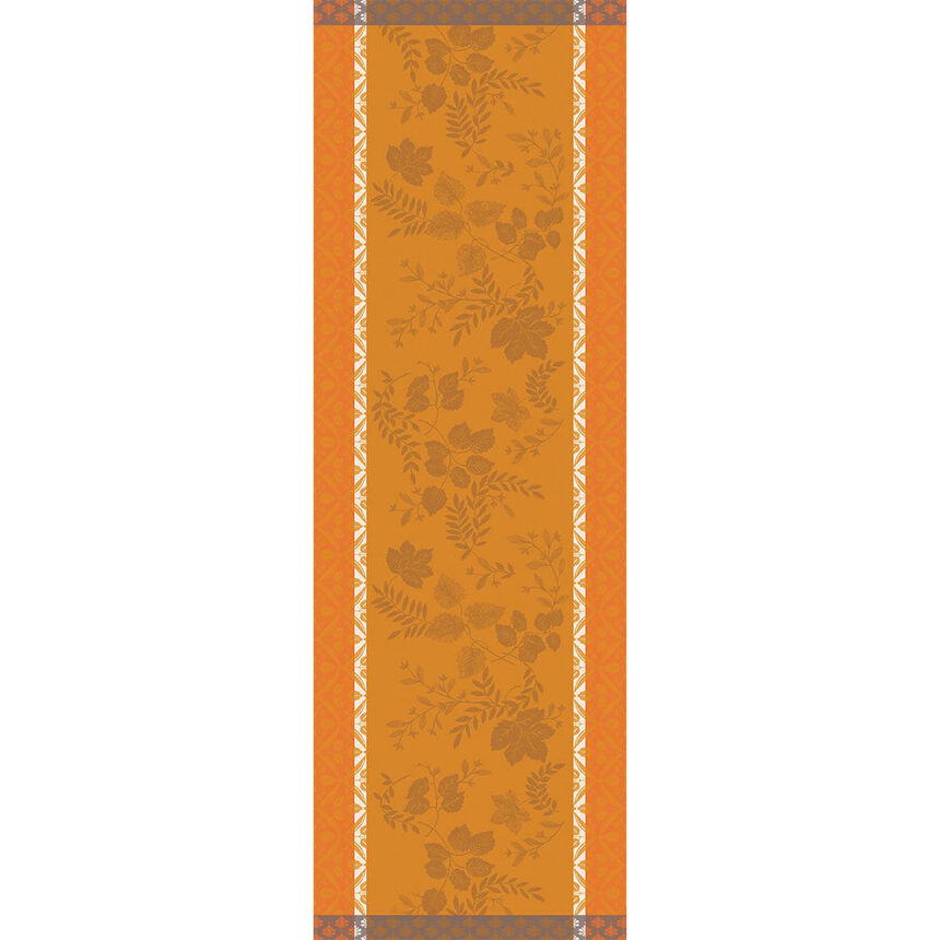 Runner Manor lane Orange 20"x59" 100% cotton, , hi-res image number 1