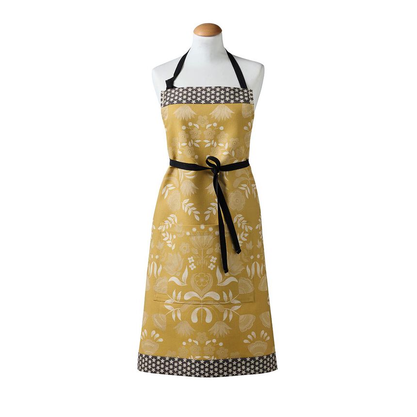 Apron F&eacute;erie Yellow 35"x35" 100% cotton, , hi-res