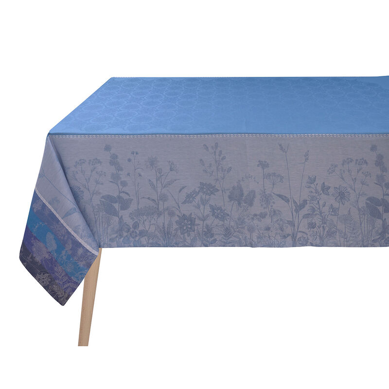 Tablecloth Instant Bucolique Blue 69"x69" 100% linen, , hi-res