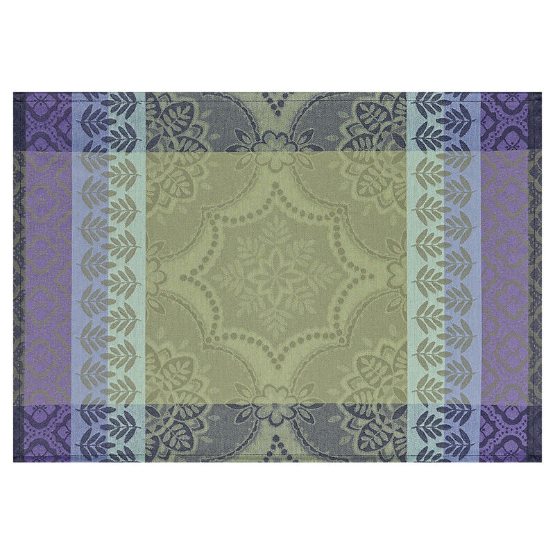 Coated placemat Bastide Olive 21"x15" 100% cotton, , hi-res
