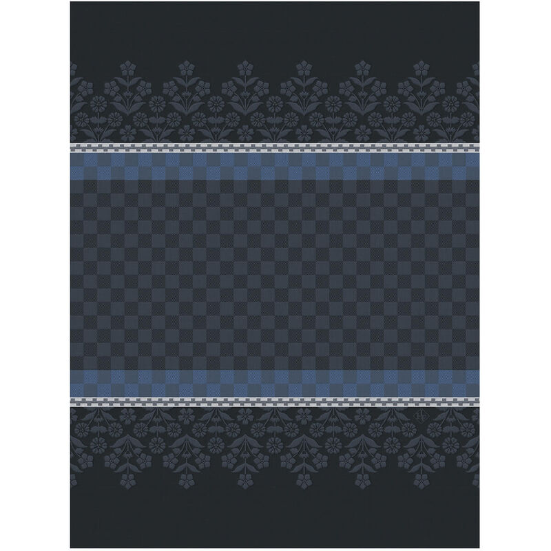Tea towel Lulu Lucien Blue 24"x31" 100% cotton, , hi-res